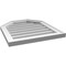 Ekena Millwork Octagonal Top Surface Mount PVC Gable Vent w/ 2"W x 1-1/2"P Brickmould Frame, 20"W x 22"H GVPOT20X2202SN - alternate 4